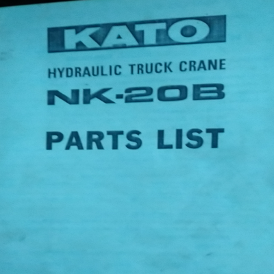 KATO Hydraulic truck crane NK-20B parts catalogue - 副本 - 副本 - 副本 - 副本 - 副本
